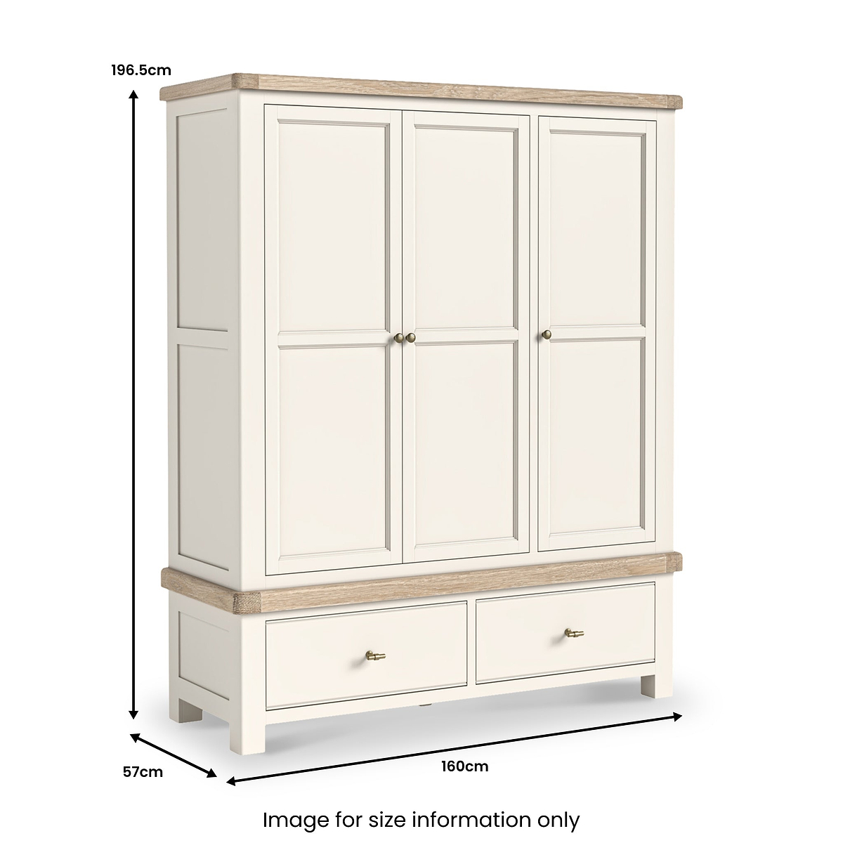 Belmont Triple Wardrobe from Roseland Furniture