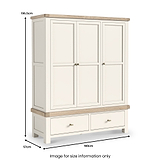 Belmont Triple Wardrobe from Roseland Furniture