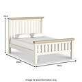 Belmont Slatted Double Bed Frame from Roseland Furniture