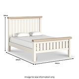 Belmont Slatted Double Bed Frame from Roseland Furniture