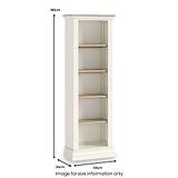 Linden Slim Bookcase from Roseland Furniture