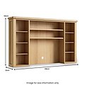 Portland Oak Media Storage Unit from Roseland Furniture