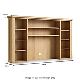 Portland Oak Media Storage Unit from Roseland Furniture