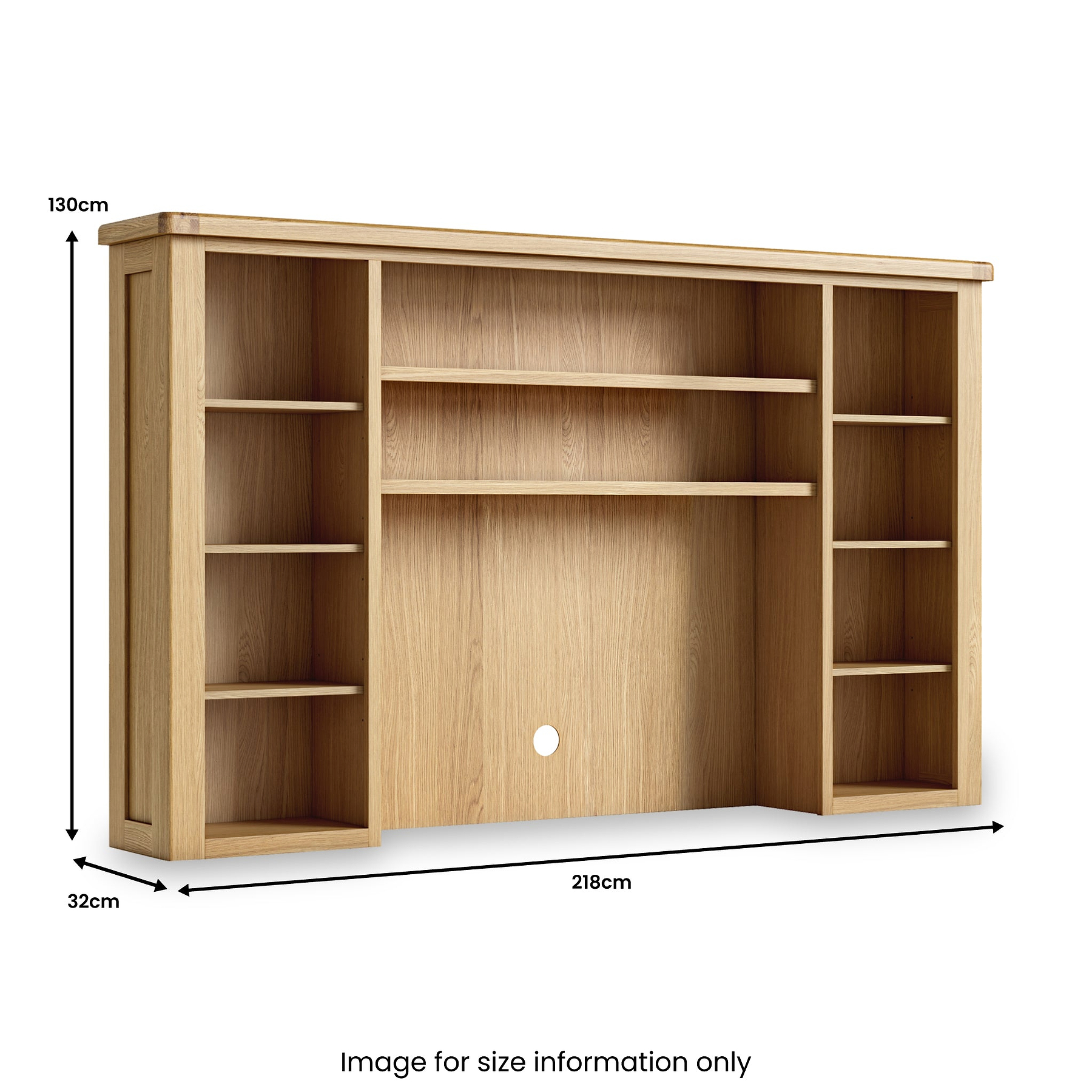 Portland Oak Media Storage Unit from Roseland Furniture