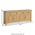 Portland Oak Extra Large Sideboard from Roseland Furniture
