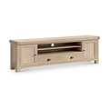Portland Washed Oak 218cm Wide TV Unit
