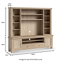 Portland Washed Oak TV Media Storage Unit from Roseland Furniture