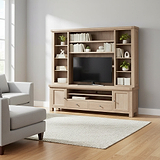 Portland Washed Oak TV Media Storage Unit from Roseland Furniture