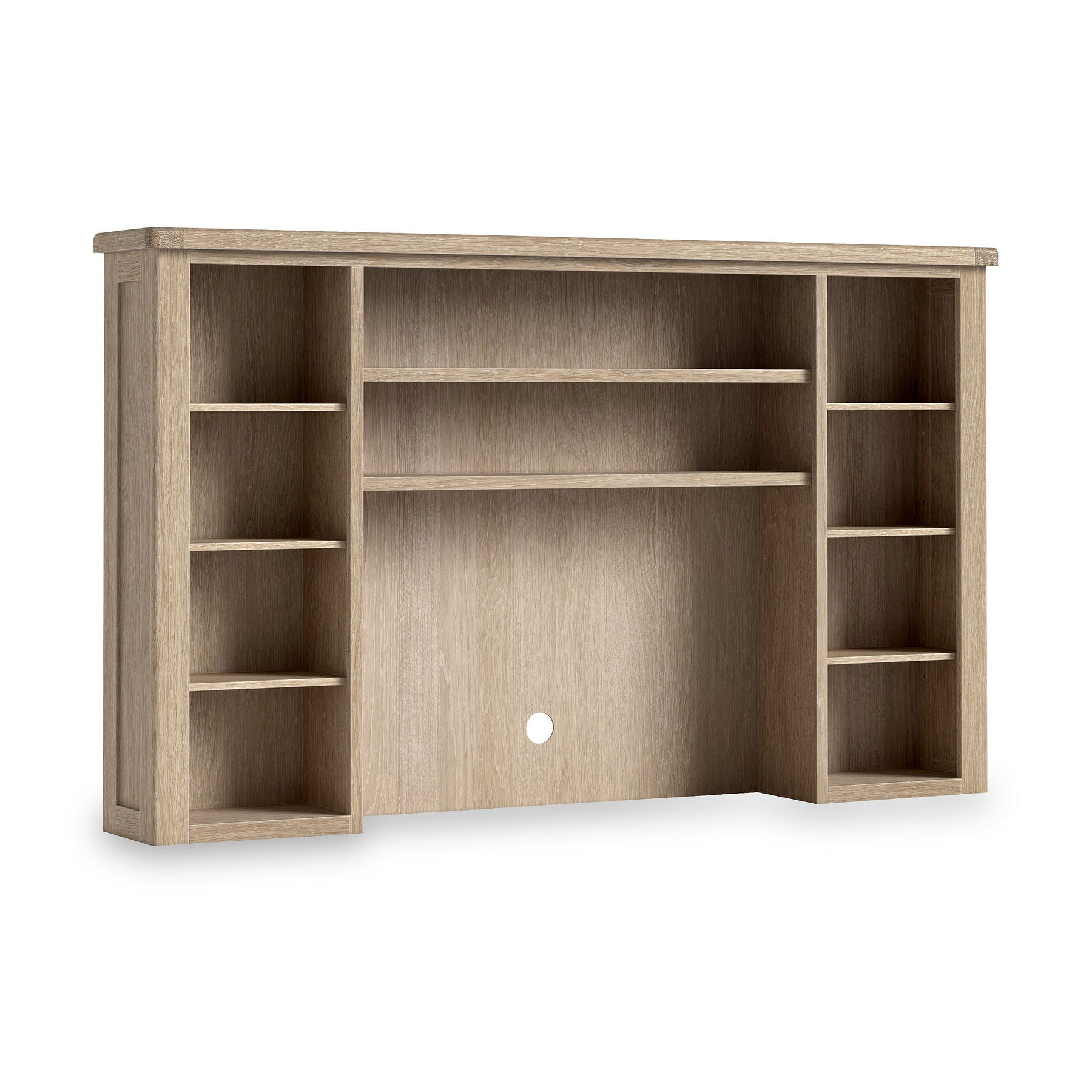 Portland Washed Oak Wall Media Storage Unit from Roseland Furniture