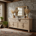 Portland Washed Oak Extra Large Sideboard from Roseland Furniture