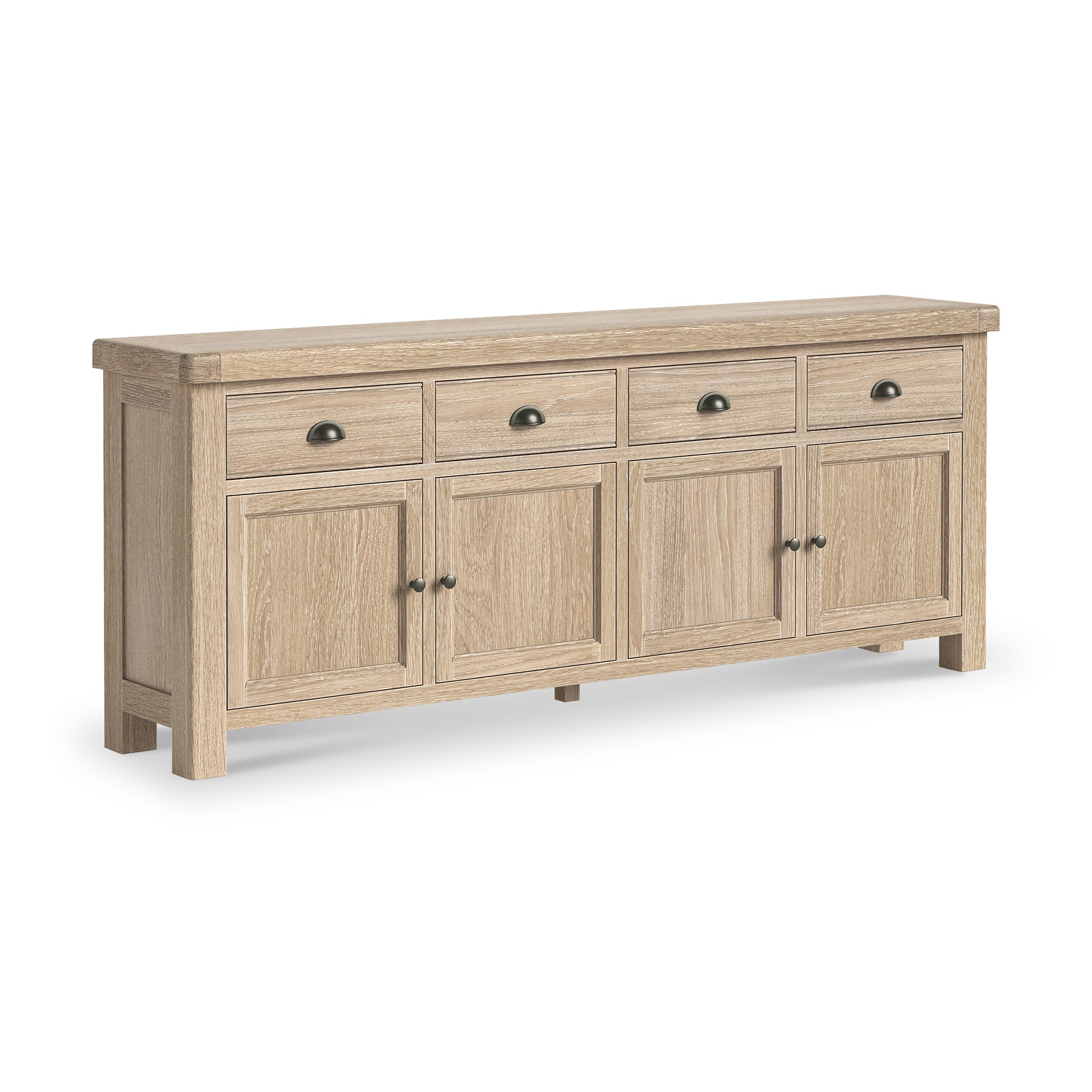 Portland Washed Oak Extra Large Sideboard from Roseland Furniture