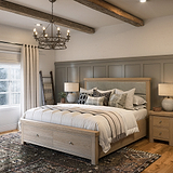 Portland Washed Oak Bedframe with Drawers from Roseland Furniture