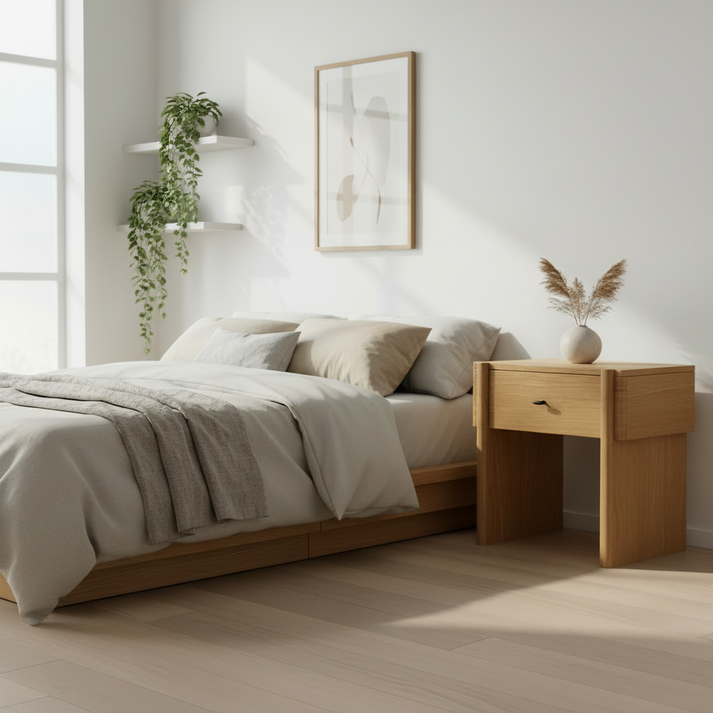 Arden Oak Bedside Table from Roseland Furniture