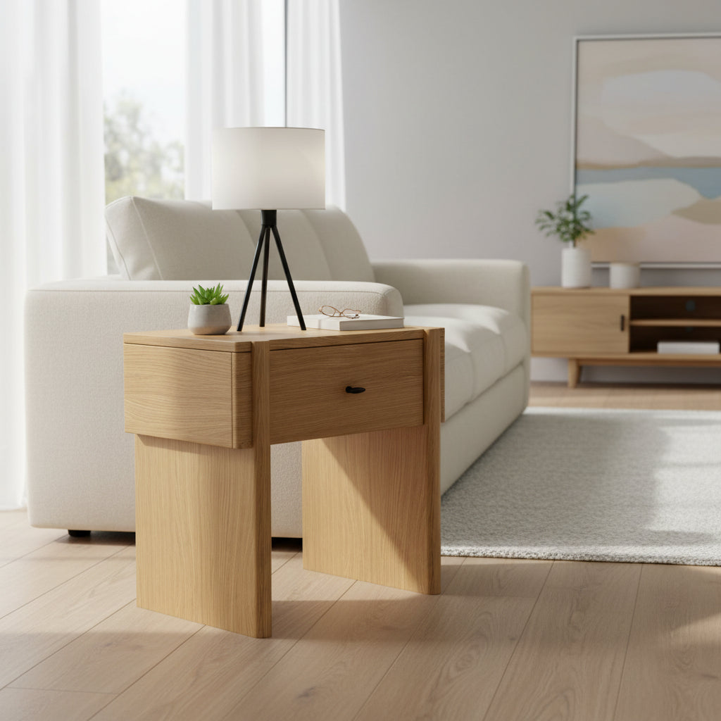 Arden Oak Lamp Table from Roseland Furniture