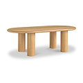 Arden Oak Oval Coffee Table from Roseland Furniture