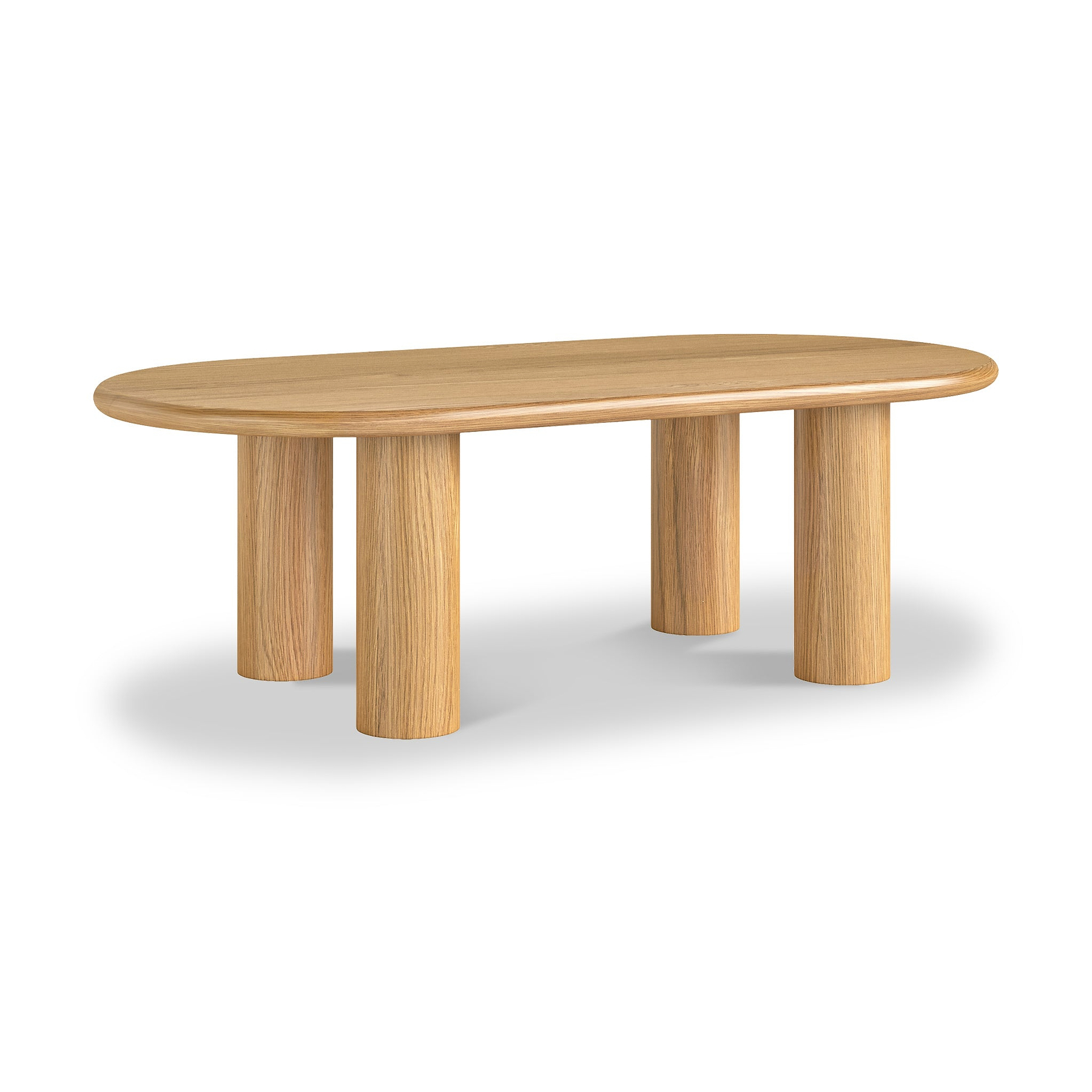 Arden Oak Oval Coffee Table from Roseland Furniture