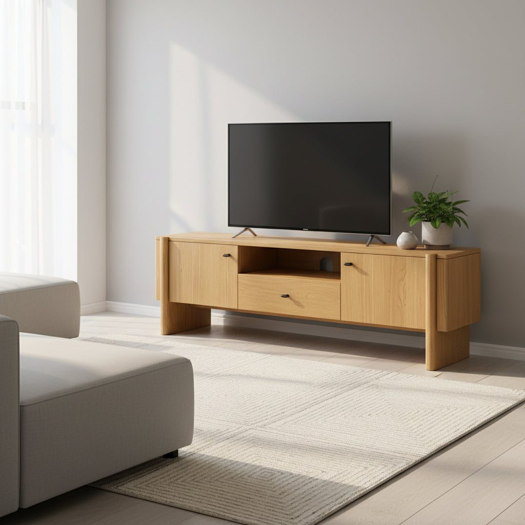 Arden Oak 160cm TV Unit from Roseland Furniture