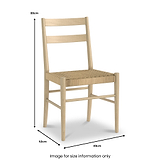 Harborough Oak Woven Dining Chair from Roseland Furniture