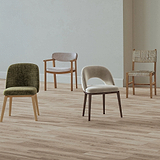 Camber Dining Chair Light Grey Dark Leg from Roseland Furniture