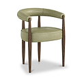 Carlyle Dining Chair Olive Green Dark Leg from Roseland Furniture
