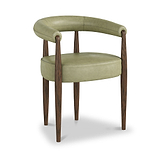 Carlyle Dining Chair Olive Green Dark Leg from Roseland Furniture