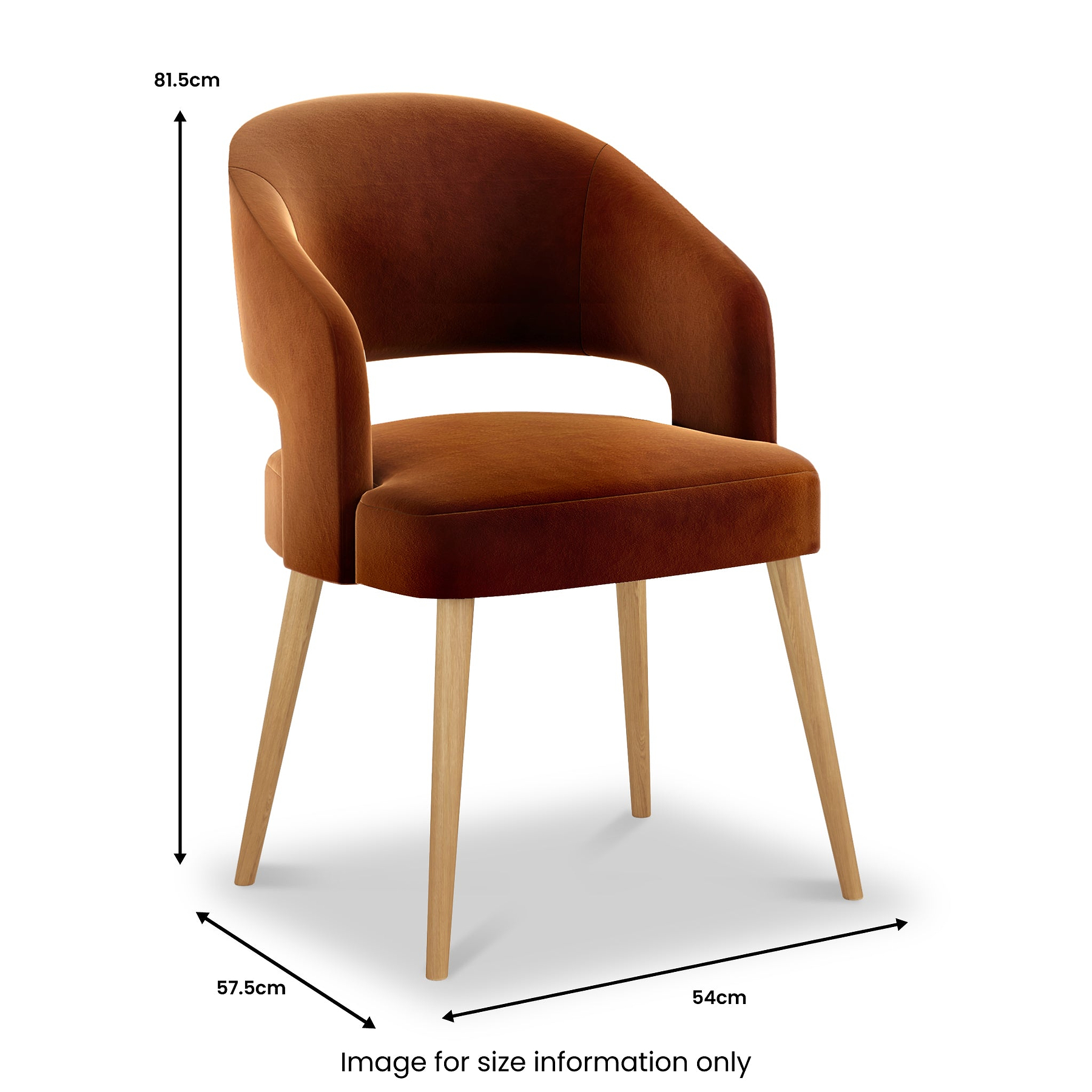 Wilton Dining Chair Rustic Velvet from Roseland Furniture