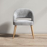Corwin Dining Chair Light Grey from Roseland Furniture
