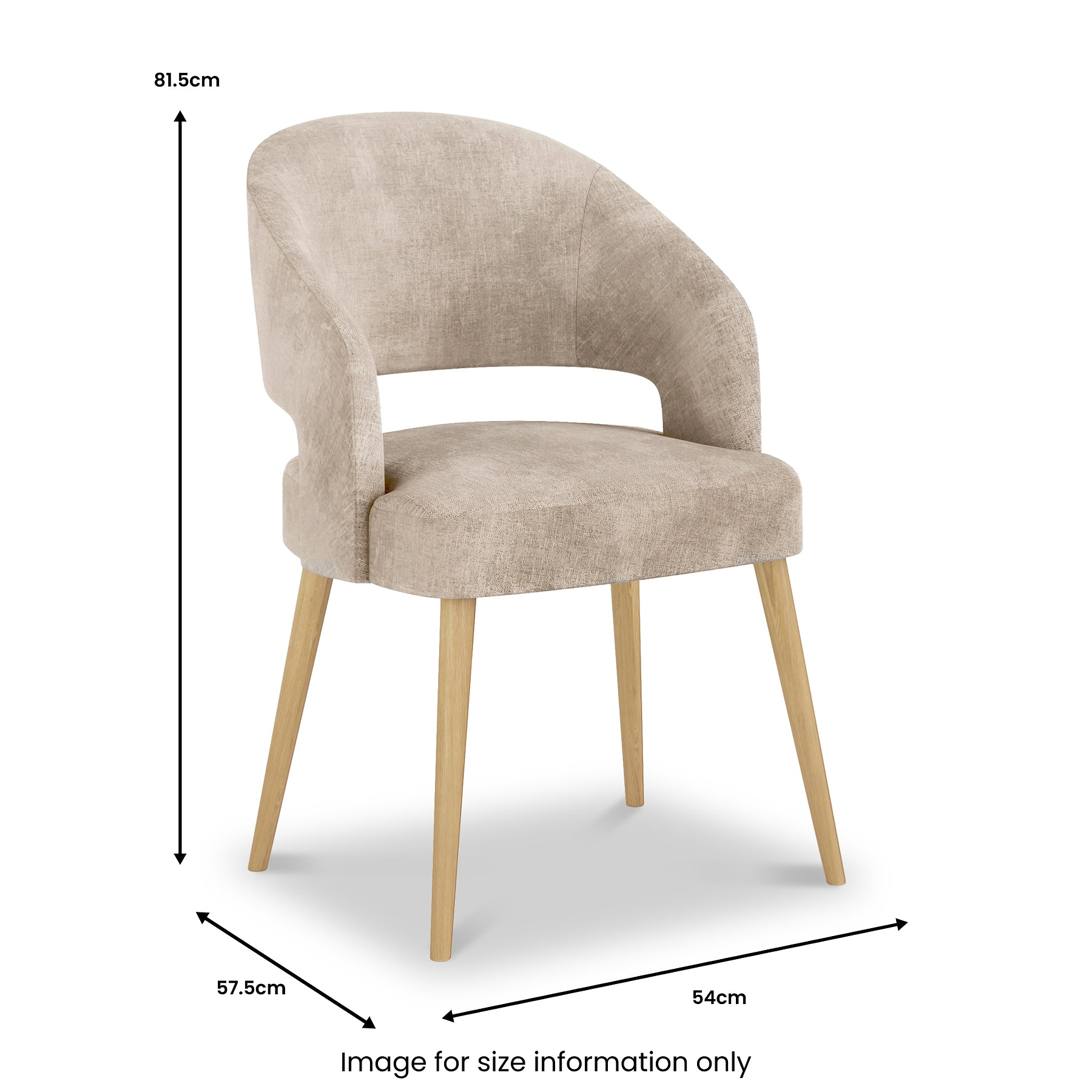 Corwin Dining Chair Oatmeal from Roseland Furniture