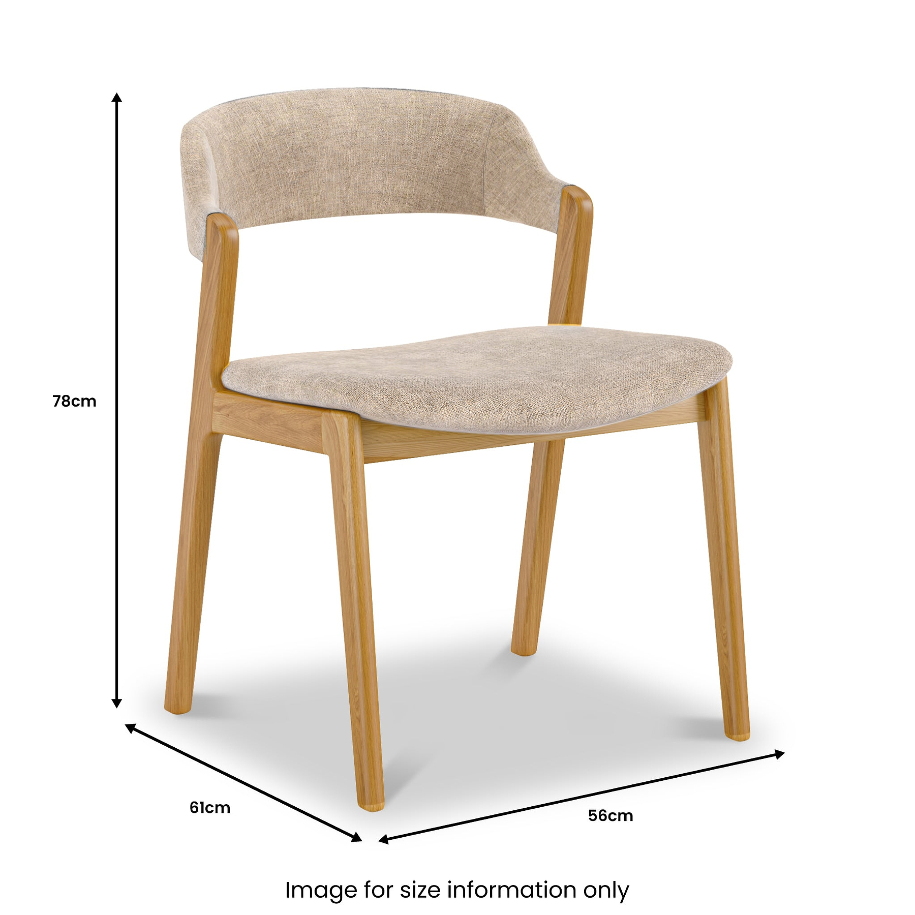 Stonely Dining Chair Silver Mink from Roseland Furniture