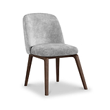 Arbor Dining Chair Light Grey Dark Leg from Roseland Furniture