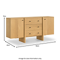 Arden Oak Large Sideboard from Roseland Furniture