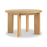 Arden Oak 120 170cm Oval Ext Dining Table from Roseland Furniture