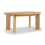Arden Oak 120 170cm Oval Ext Dining Table from Roseland Furniture