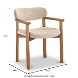Sinclair Dining Chair Mink from Roseland Furniture