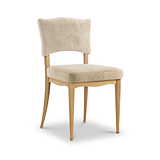 Alderley Soft Chenille Upholstered Dining Chair Oatmeal from Roseland Furniture