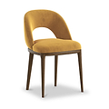 Montrose Dining Chair Mustard Dark Leg from Roseland Furniture