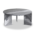 Langham Black Marble Large Round Coffee Table from Roseland Furniture