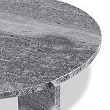 Langham Black Marble Round Coffee Table from Roseland Furniture