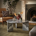 Langham Black Marble Round Coffee Table from Roseland Furniture
