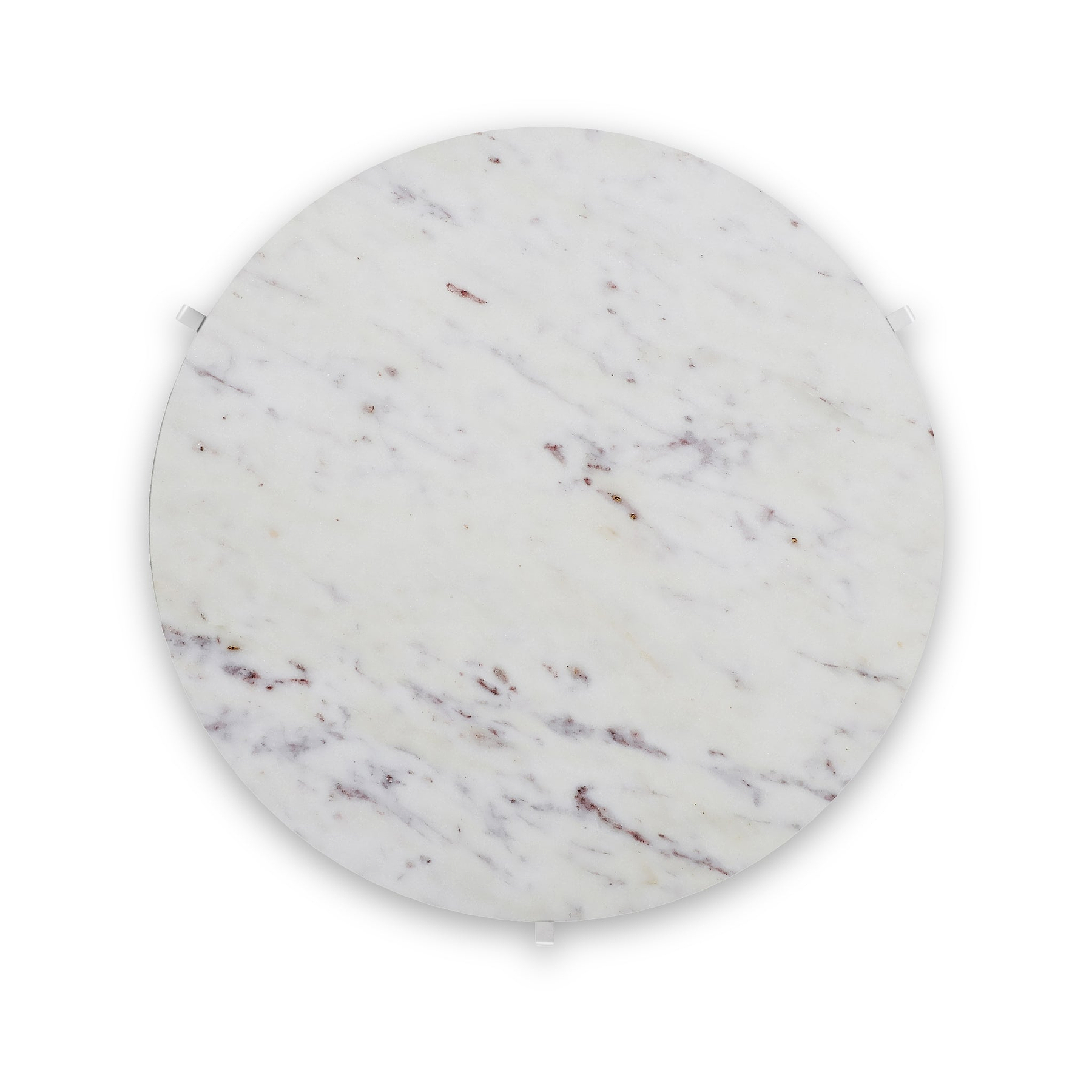 Langham White Marble Large Round Coffee Table from Roseland Furniture