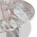 Langham Brown Marble Large Round Coffee Table from Roseland Furniture
