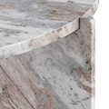Langham Brown Marble Large Round Coffee Table from Roseland Furniture