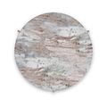 Langham Brown Marble Large Round Coffee Table from Roseland Furniture