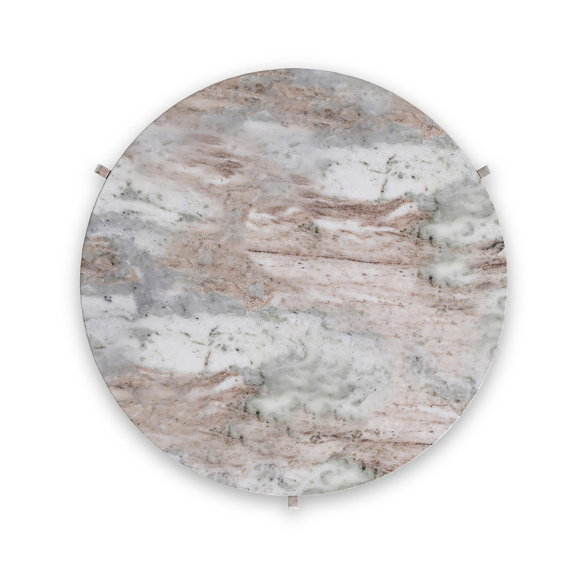 Langham Brown Marble Large Round Coffee Table from Roseland Furniture