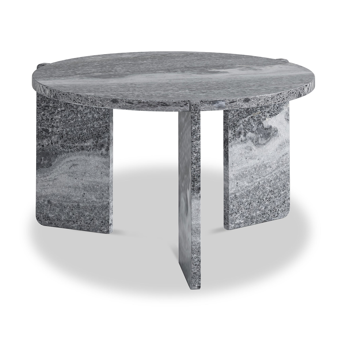 Langham Black Marble Small Round Side Table from Roseland Furniture