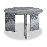 Langham Black Marble Small Round Side Table from Roseland Furniture