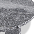 Langham Black Marble Small Round Side Table from Roseland Furniture