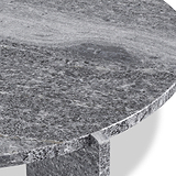 Langham Black Marble Small Round Side Table from Roseland Furniture