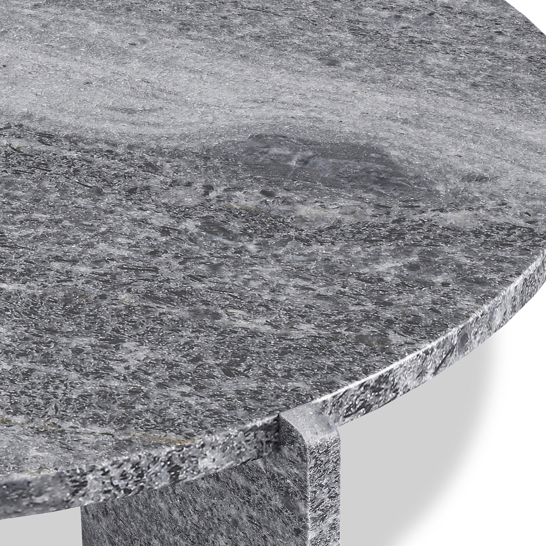 Langham Black Marble Small Round Side Table from Roseland Furniture