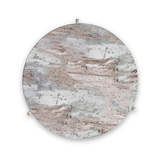 Langham Brown Marble Small Round Side Table from Roseland Furniture